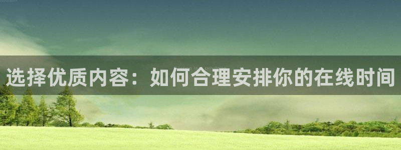说球帝足球：选择优质内容：如何合理安排你的在线时间